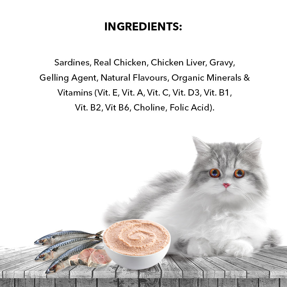 Active Real Ocean Fish in Gravy Adult Cat Wet Food ( Buy 1 Get 1) Cats-Wet Food Active