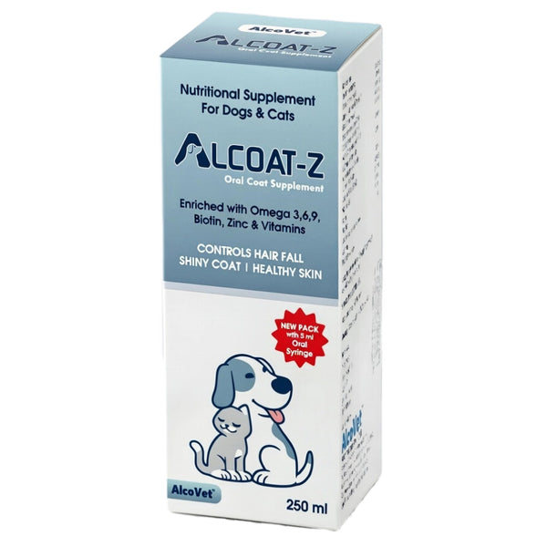 Alcovet Alcoat Z Syrup Supplement for Dogs & Cats