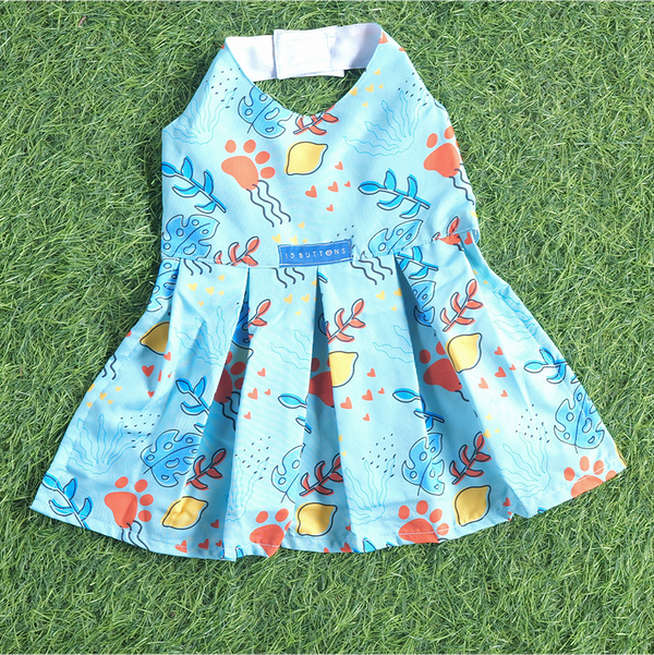 15 Furries Monstera Tropical Dress for Dogs