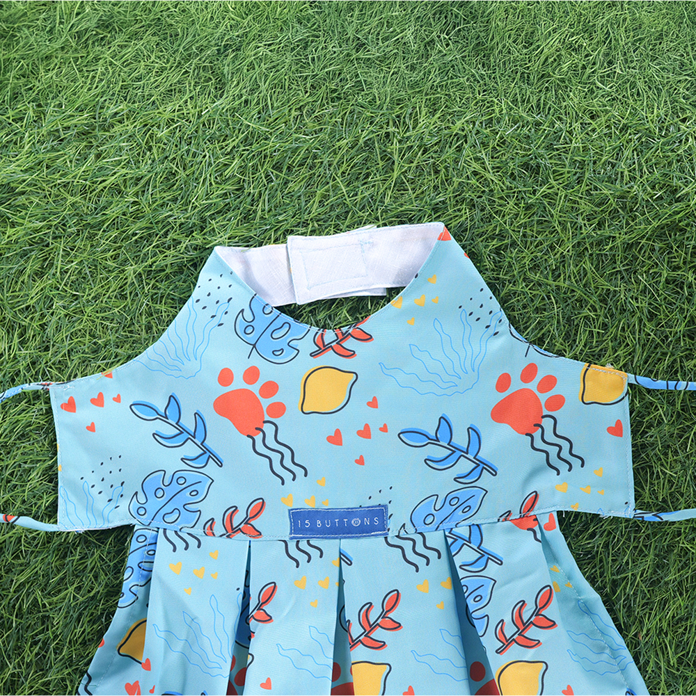 15 Furries Monstera Tropical Dress for Dogs Dogs-Clothing & Accessories 15 Furries Dropship