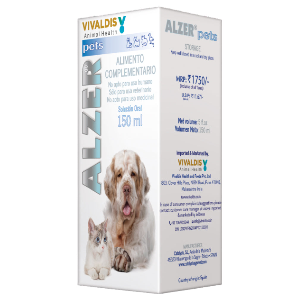 Vivaldis Alzer Syrup for Dogs and Cats (150ml)