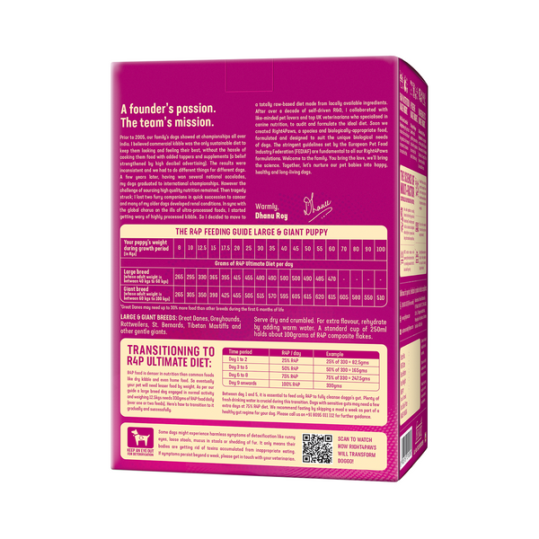 Right4Paws Ultimate Diet Large & Giant Puppy Dog Dry Food