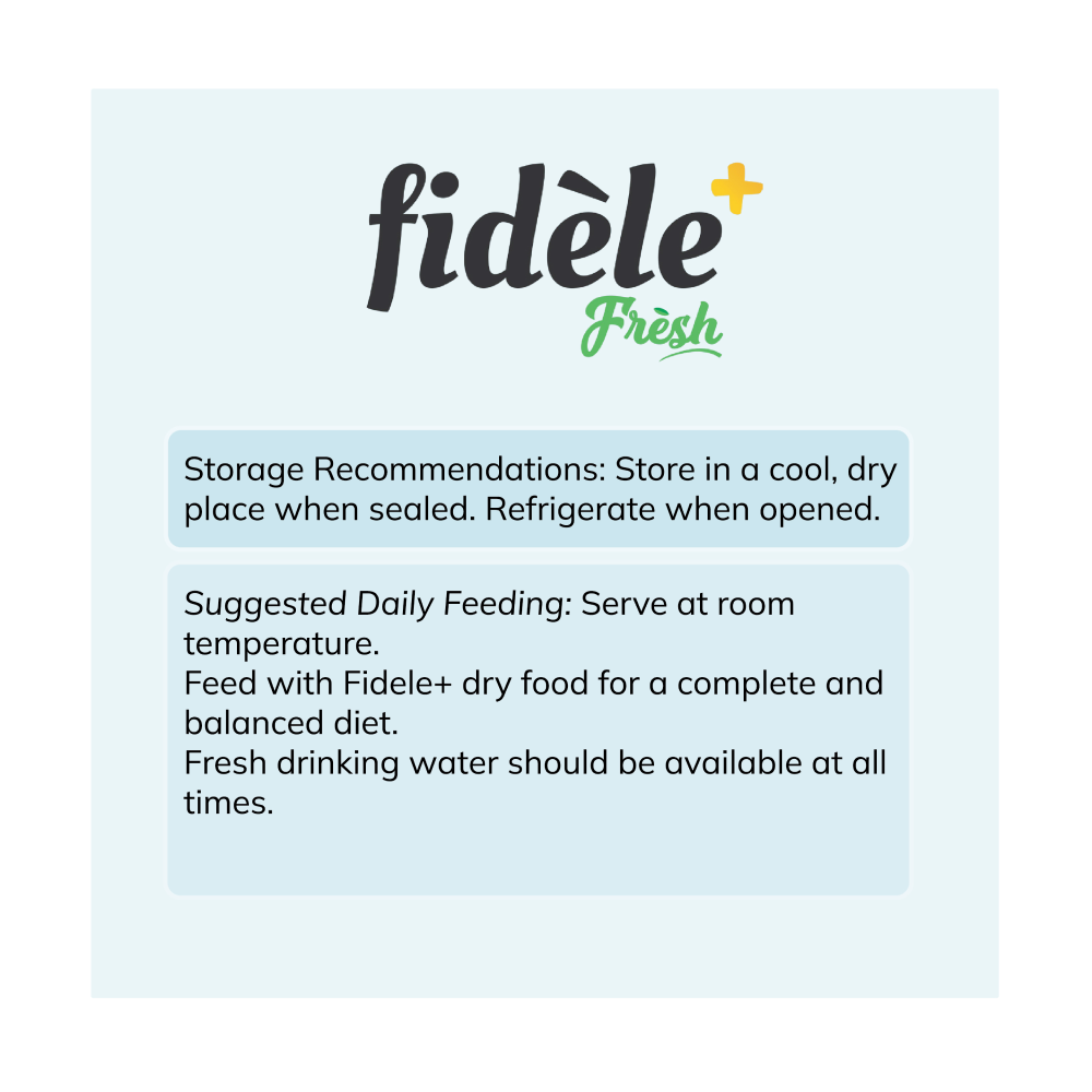 Fidele Plus Fresh Fish with Vegetables Dog Wet Food