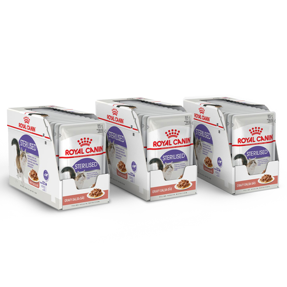 Royal Canin Sterilised/Neutered Gravy Adult Cat Wet Food Cats-Wet Food Royal Canin 36x85g