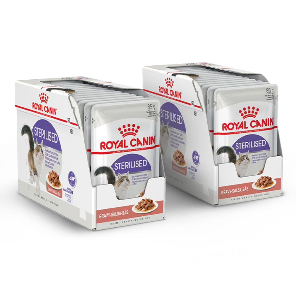 Royal Canin Sterilised/Neutered Gravy Adult Cat Wet Food Cats-Wet Food Royal Canin 24x85g