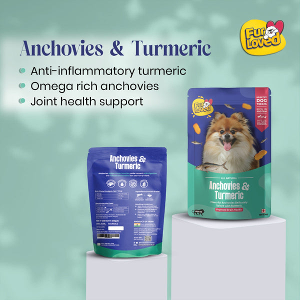 FurLoved Anchovies and Turmeric Omega Dog Treats
