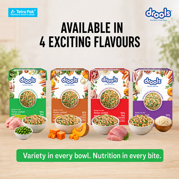Drools Tetra Pack Real Chicken Veggies Dog Fresh Food