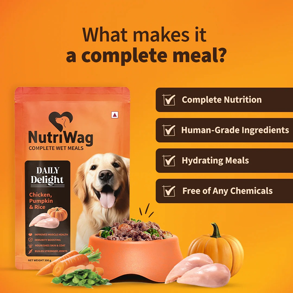 NutriWag Daily Delight Chicken, Pumpkin & Rice Dog Wet Food Dogs-Wet Food Heads Up for Tails