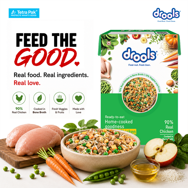 Drools Tetra Pack Real Chicken Veggies Dog Fresh Food