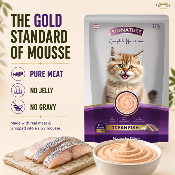 Signature Grain Zero Ocean Fish Mousse Kitten Cat Wet Food