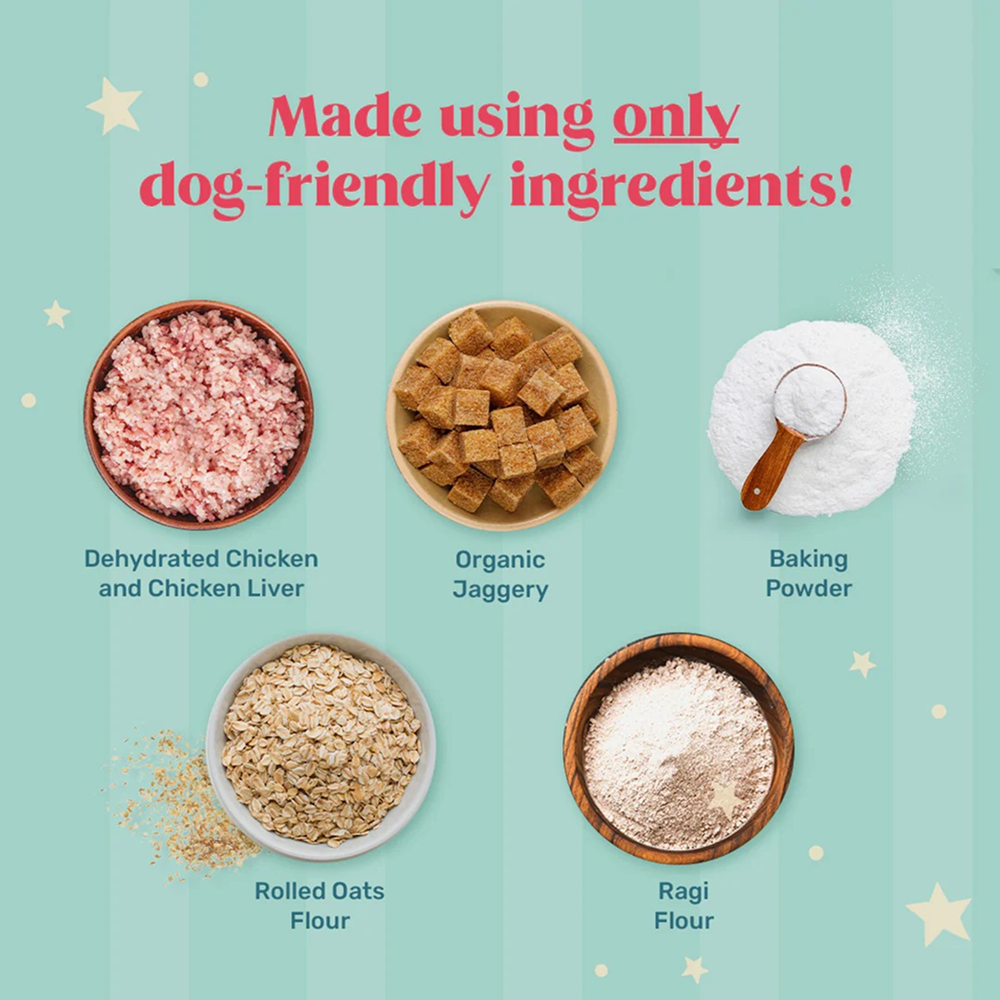 HUFT Gluten Free Instant Chicken Cake Frosting Mix Dog Treats Dog Treats + Others Heads Up for Tails