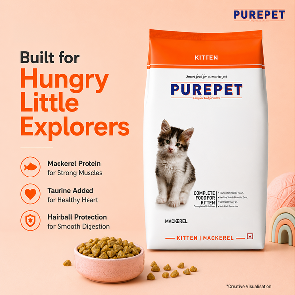 Purepet Mackerel Kitten Cat Dry Food