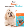 HUFT Yum Nums Grain Free Carrot with Real Chicken Soft & Chewy Sticks Dog Treats Dog Treats + Others Heads Up for Tails