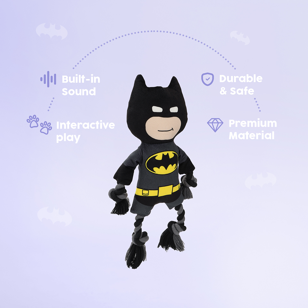 Warner Bros Batman Plush Toy for Dogs and Cats Both-Toys Warner Bros