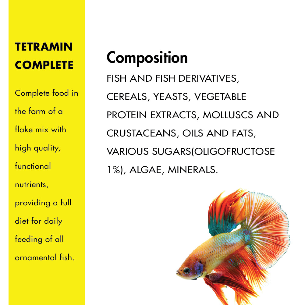 Tetra TetraMin Complete All Tropical Fish Food Fish Tetra