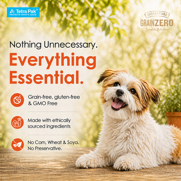 Signature Grain Zero Tetra Pack Real Chicken Egg & Pumpkin Dog Fresh Food