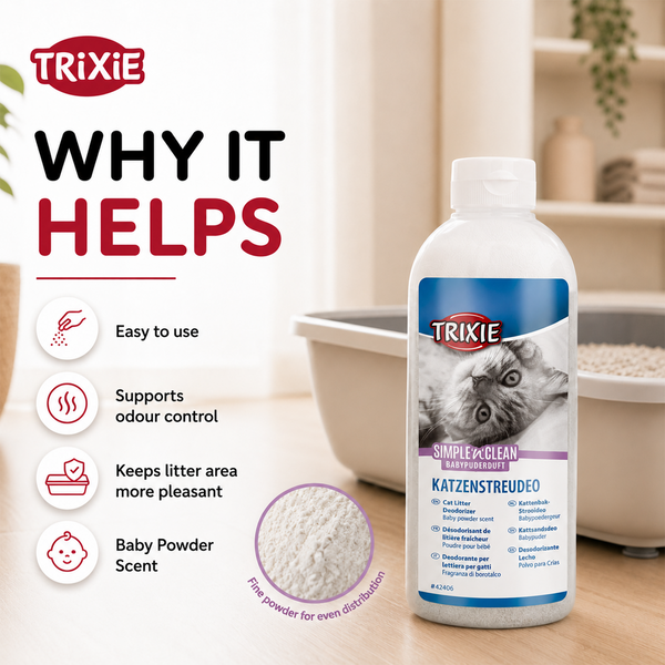 Trixie Simple N Clean Baby Powder Litter Deodorizer for Cats