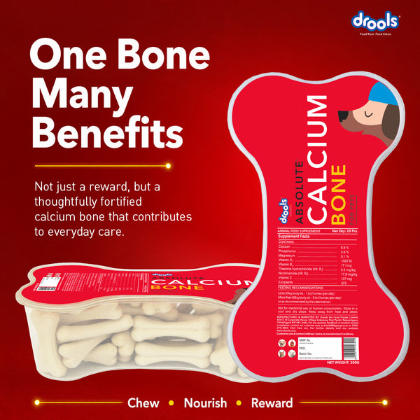 Drools Absolute Calcium Bones Dog treats (Jar)