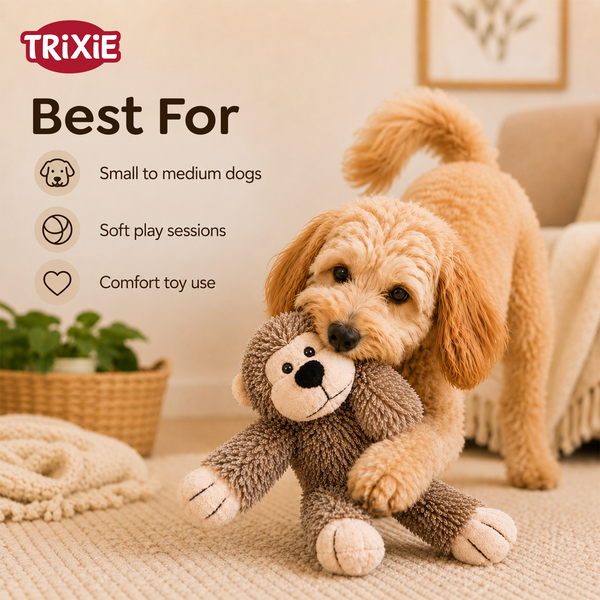Trixie Monkey Plush Toy for Dogs
