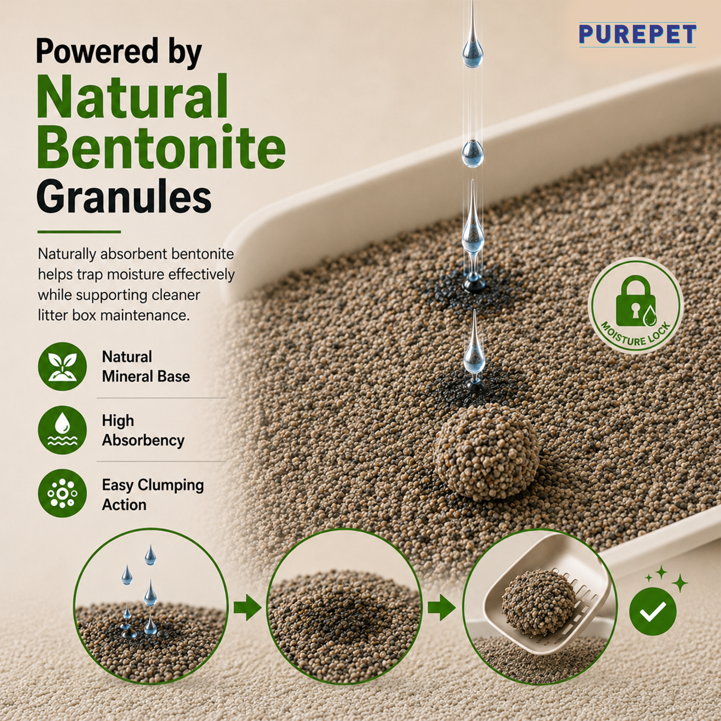Purepet Lavender Scented Clumping Cat Litter Cats-Litter Purepet Litter