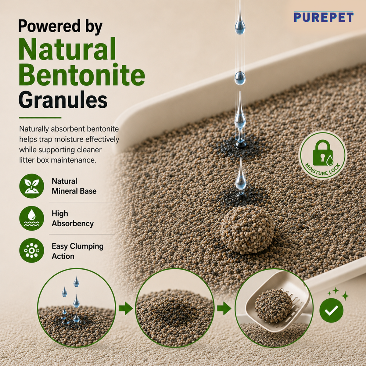 Purepet Lavender Scented Clumping Cat Litter Cats-Litter Purepet Litter