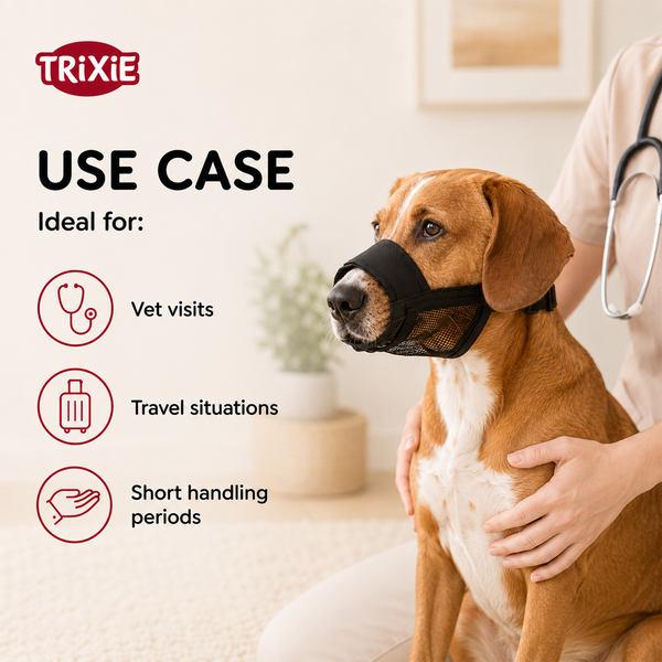 Trixie Polyester Muzzle Loop with Net for Dogs