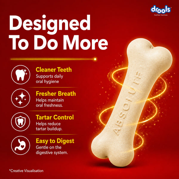 Drools Absolute Calcium Bones Dog treats (Jar)