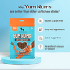 HUFT Yum Nums Grain Free Carrot with Real Chicken Soft & Chewy Sticks Dog Treats Dog Treats + Others Heads Up for Tails