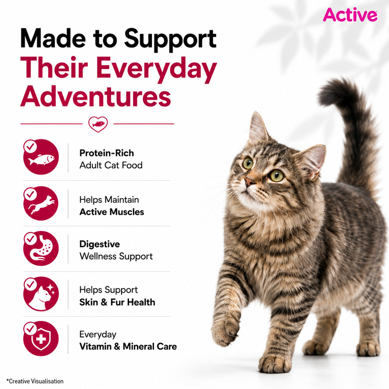 Active Tuna and Salmon Adult Cat Dry Food (Buy 1 Get 1) Cats- Dry food Active