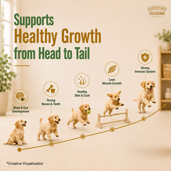 Signature Grain Zero Real Chicken, Egg and Vegetables Puppy Dog Dry Food