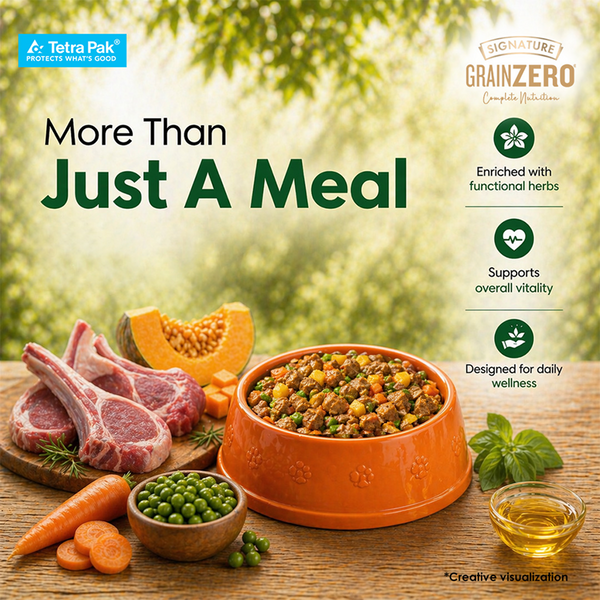 Signature Grain Zero Tetra Pack Real Lamb and Fresh Veggies Dog Fresh Food