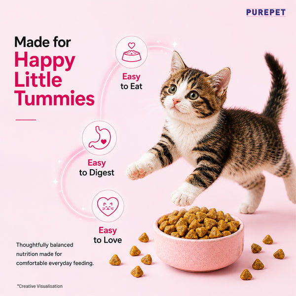 Purepet Tuna and Salmon Kitten Cat Dry Food