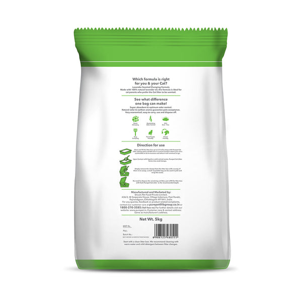 Purepet Lavender Scented Clumping Cat Litter