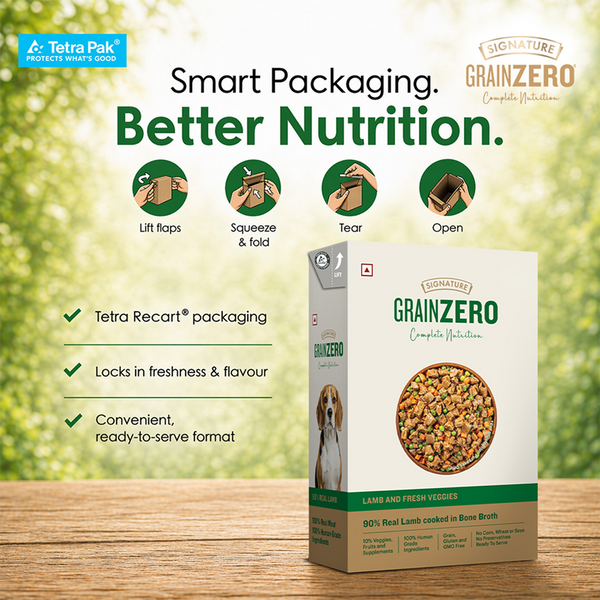 Signature Grain Zero Tetra Pack Real Lamb and Fresh Veggies Dog Fresh Food