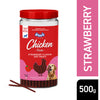 Drools Strawberry Flavour Chicken Sticks Treat for Dogs Dog Treats + Others Drools 500g