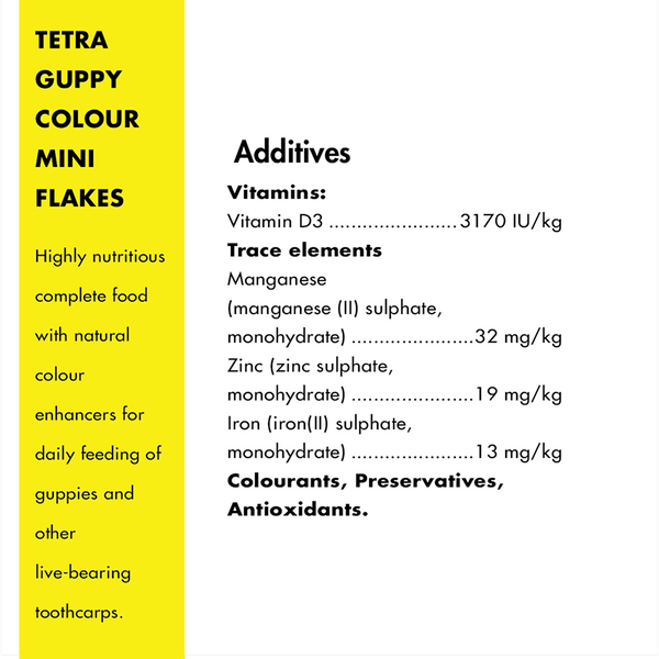 Tetra Guppy Colour Mini Flakes Fish Treat