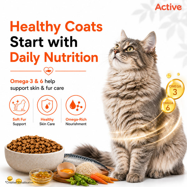 Active Mackerel Adult Cat Dry Food (Buy 1 Get 1)