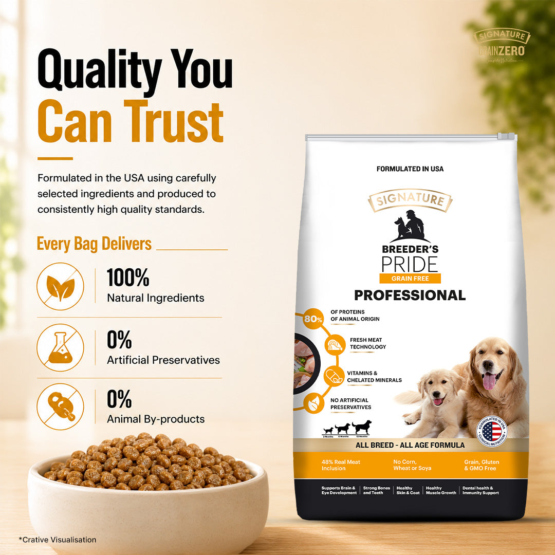 Signature Grain Free Pride Professional Breeder's All Breeds Dog Dry Food