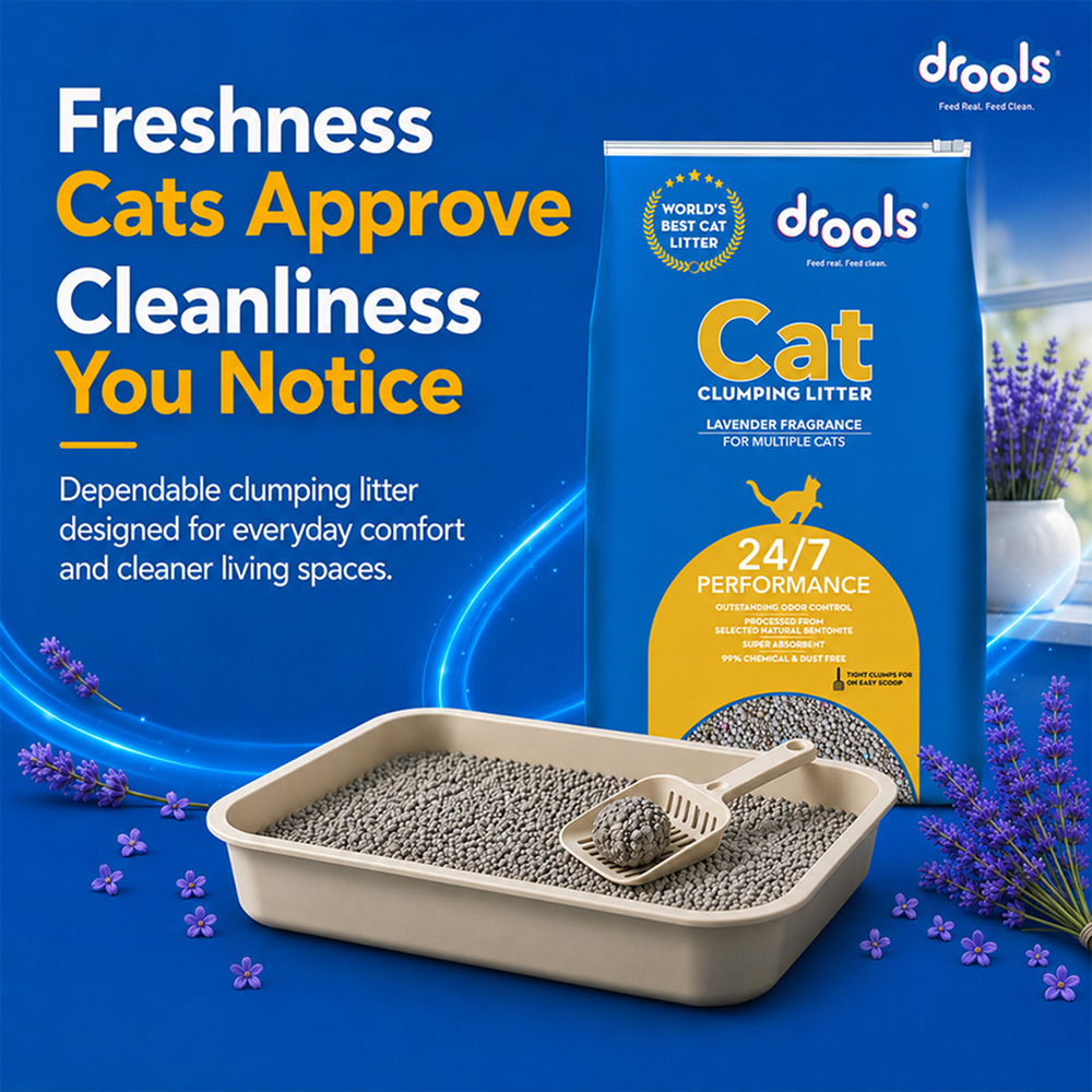 Drools Lavender Scented Clumping Cat Litter