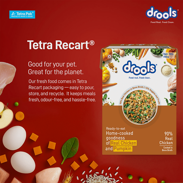 Drools Tetra Pack Real Chicken Pumpkin Dog Fresh Food