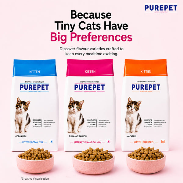 Purepet Tuna and Salmon Kitten Cat Dry Food