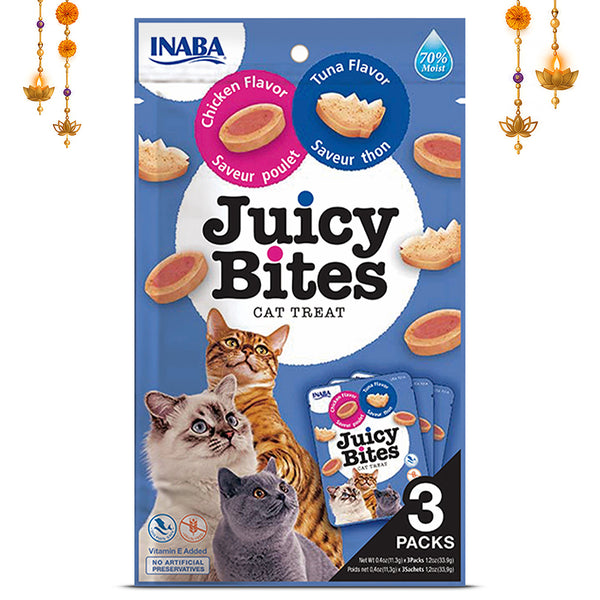 INABA Juicy Bites Tuna and Chicken Flavoured Cat Treats