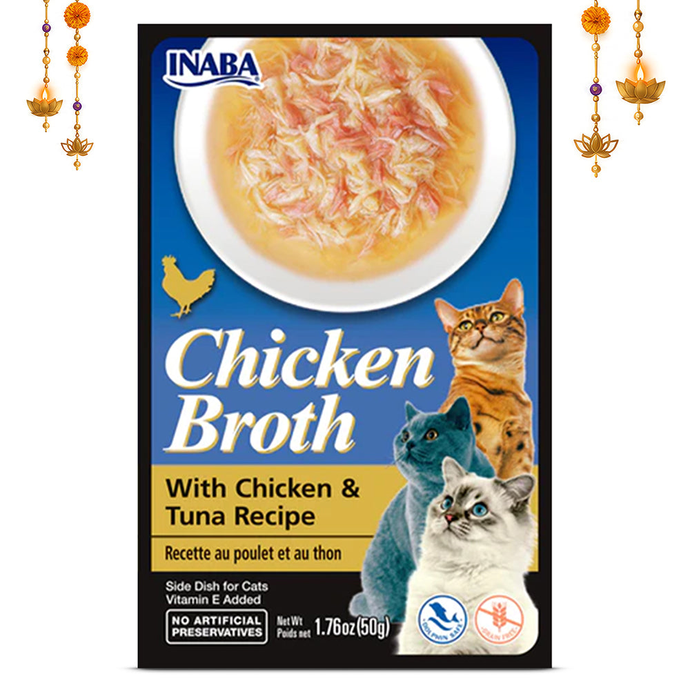 INABA Chicken Broth Chicken and Tuna Recipe Cat Wet Food Cats-Wet Food INABA