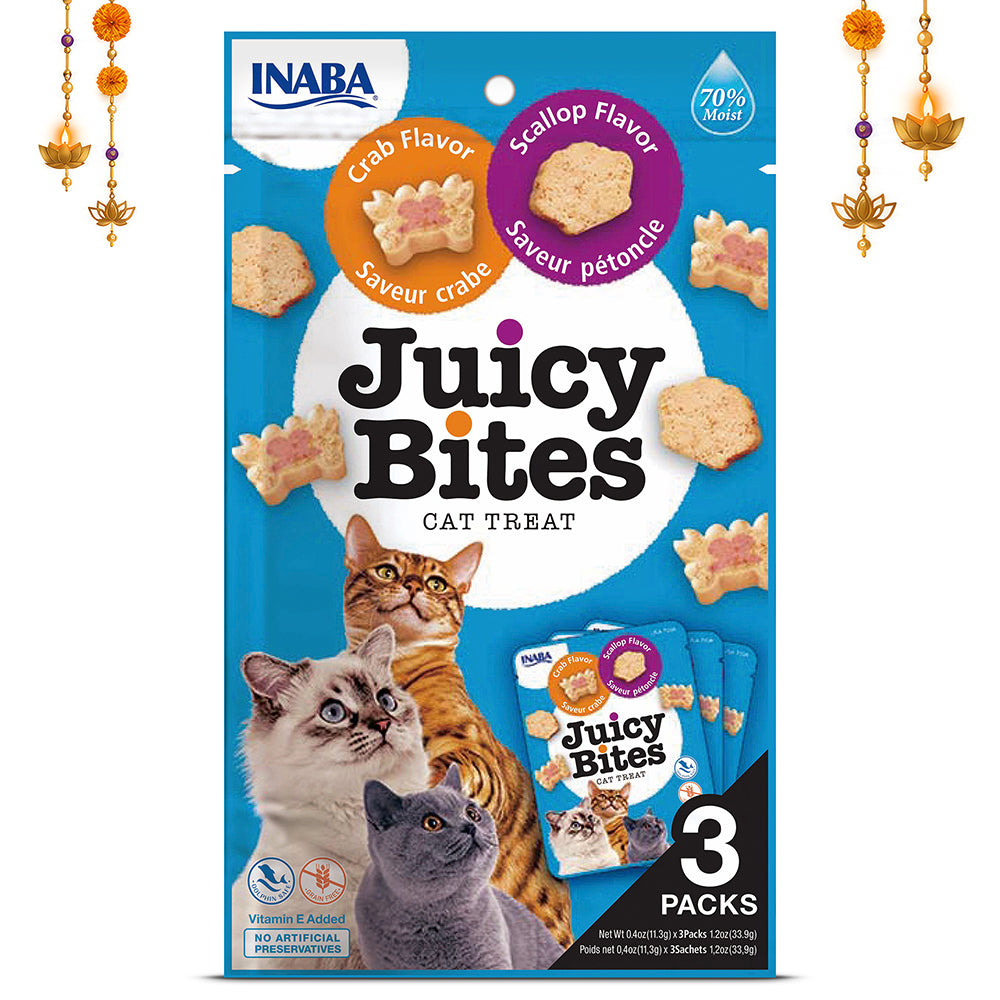 INABA Juicy Bites Scallop and Crab Flavoured Cat Treats Cats-Treats & Others INABA