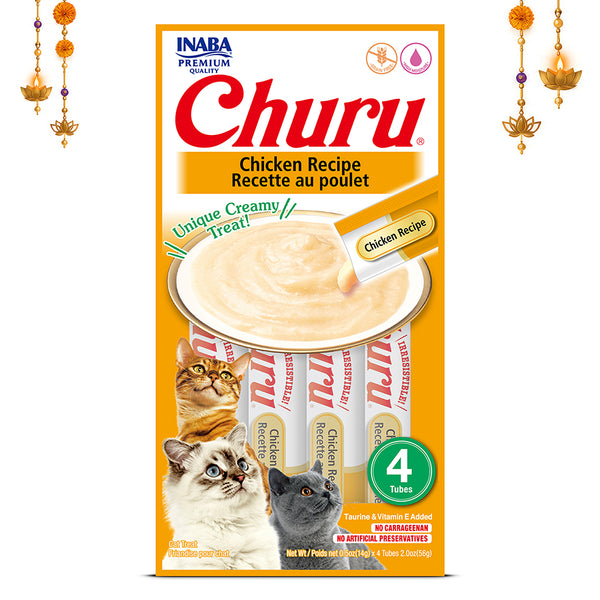 INABA Churu Chicken Recipe Creamy Cat Treats