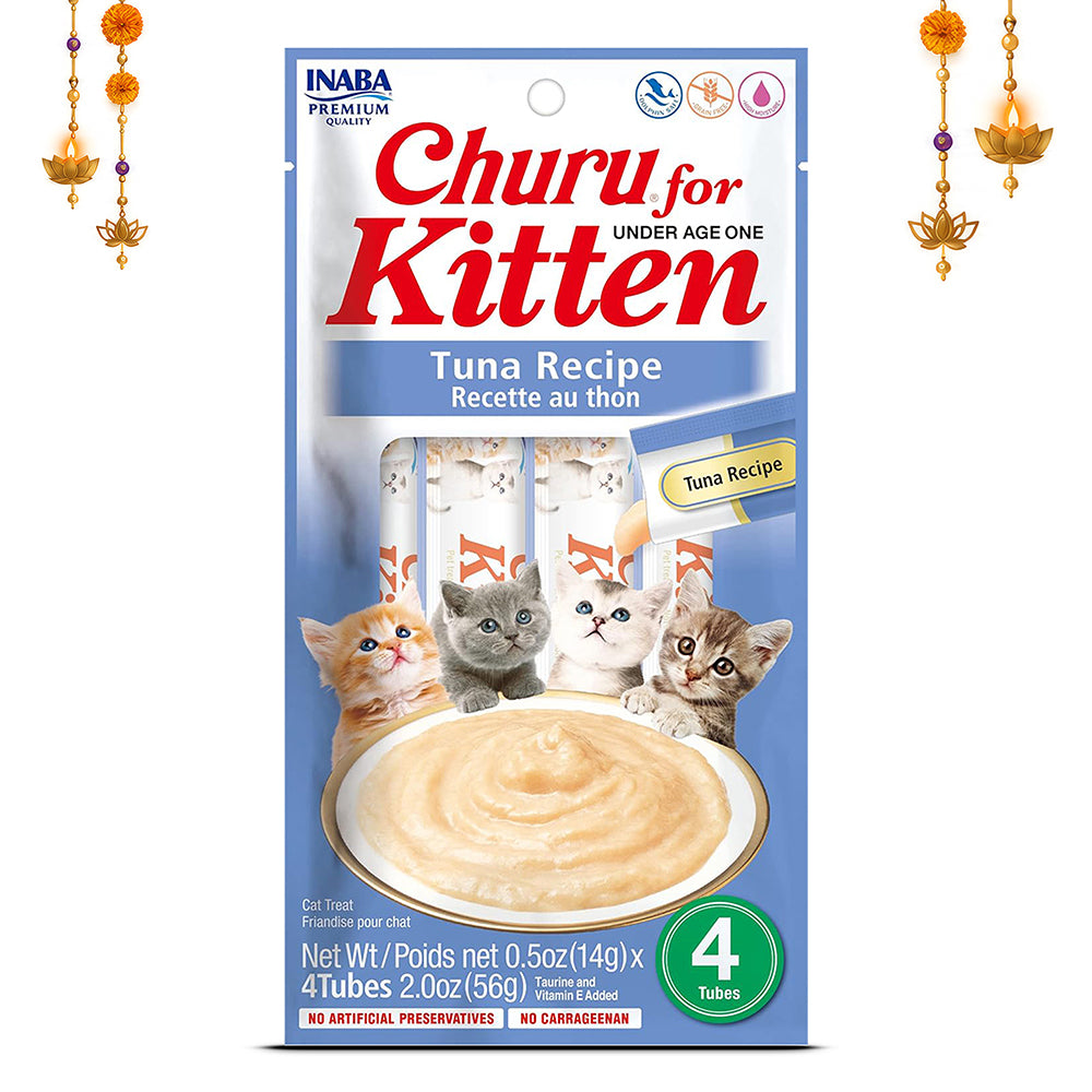 INABA Churu Tuna Recipe Creamy Kitten Cat Treats Cats-Treats & Others INABA