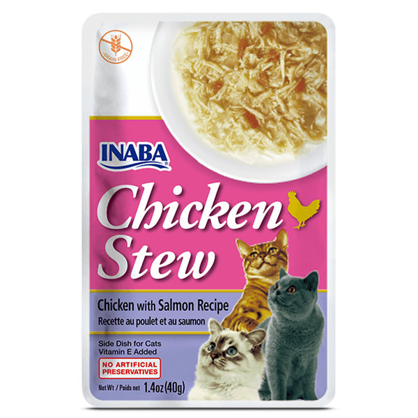 INABA Chicken Stew Chicken with Salmon Recipe Cat Wet Food