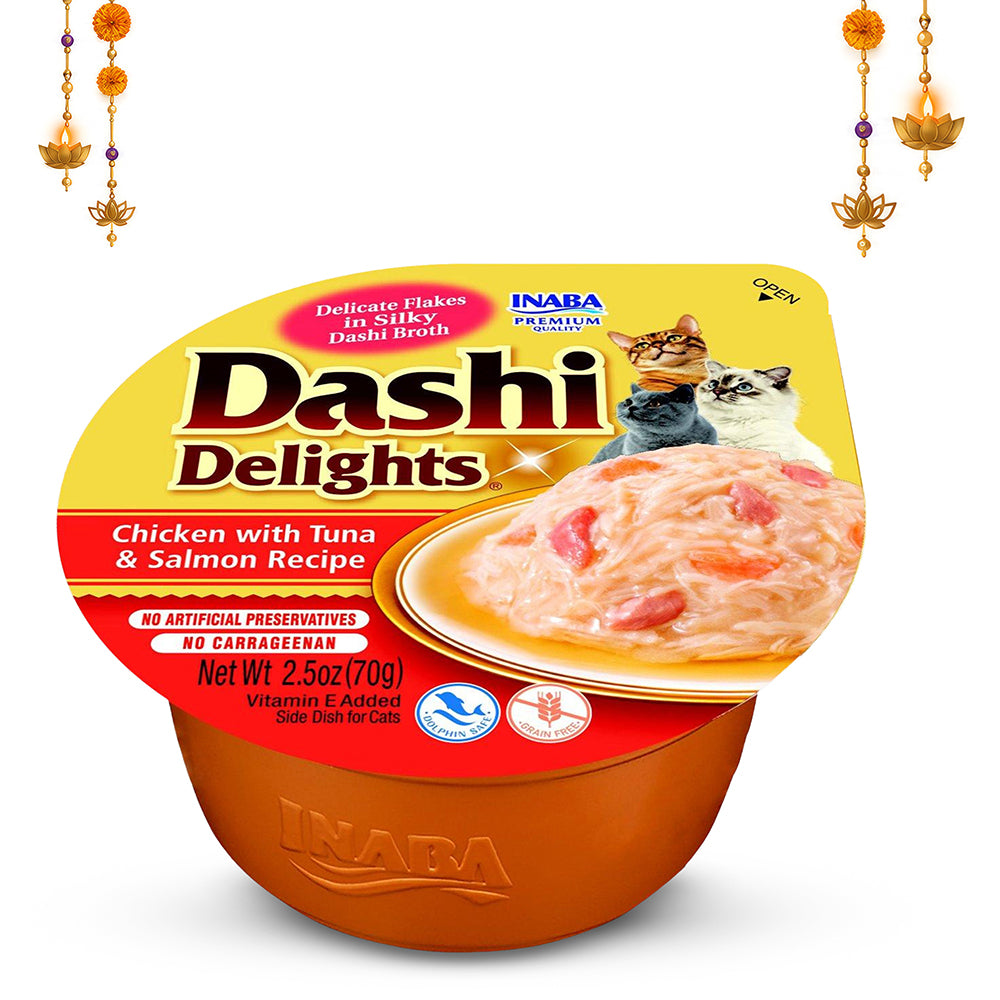 Inaba Dashi Delights Chicken with Tuna & Salmon Recipe Cat Wet Food Cats-Wet Food INABA