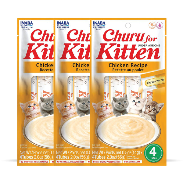 INABA Churu Chicken Recipe Creamy Kitten Cat Treats