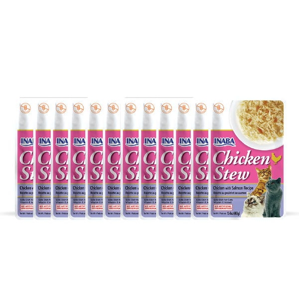 INABA Chicken Stew Chicken with Salmon Recipe Cat Wet Food